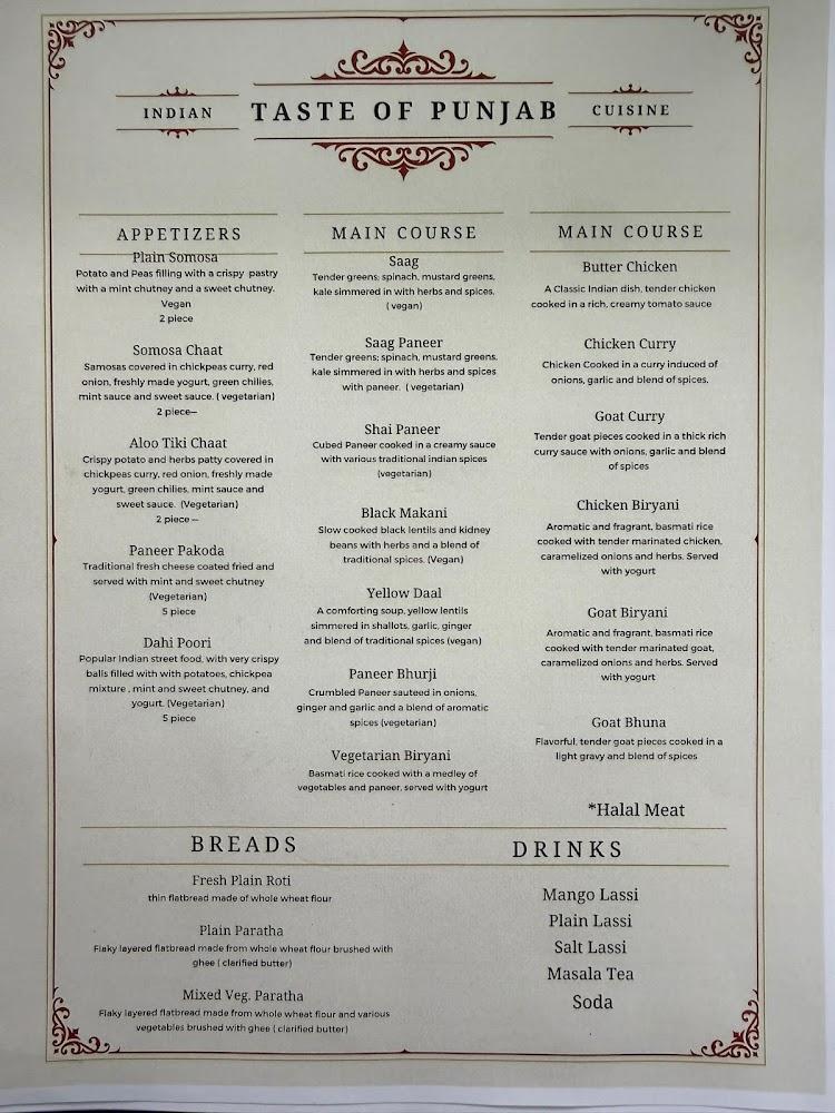 TASTE OF PUNJAB DHABA 2 Menu image 1